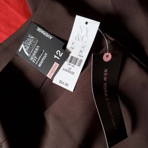 NY&C Modern Fit Bootcut Trousers